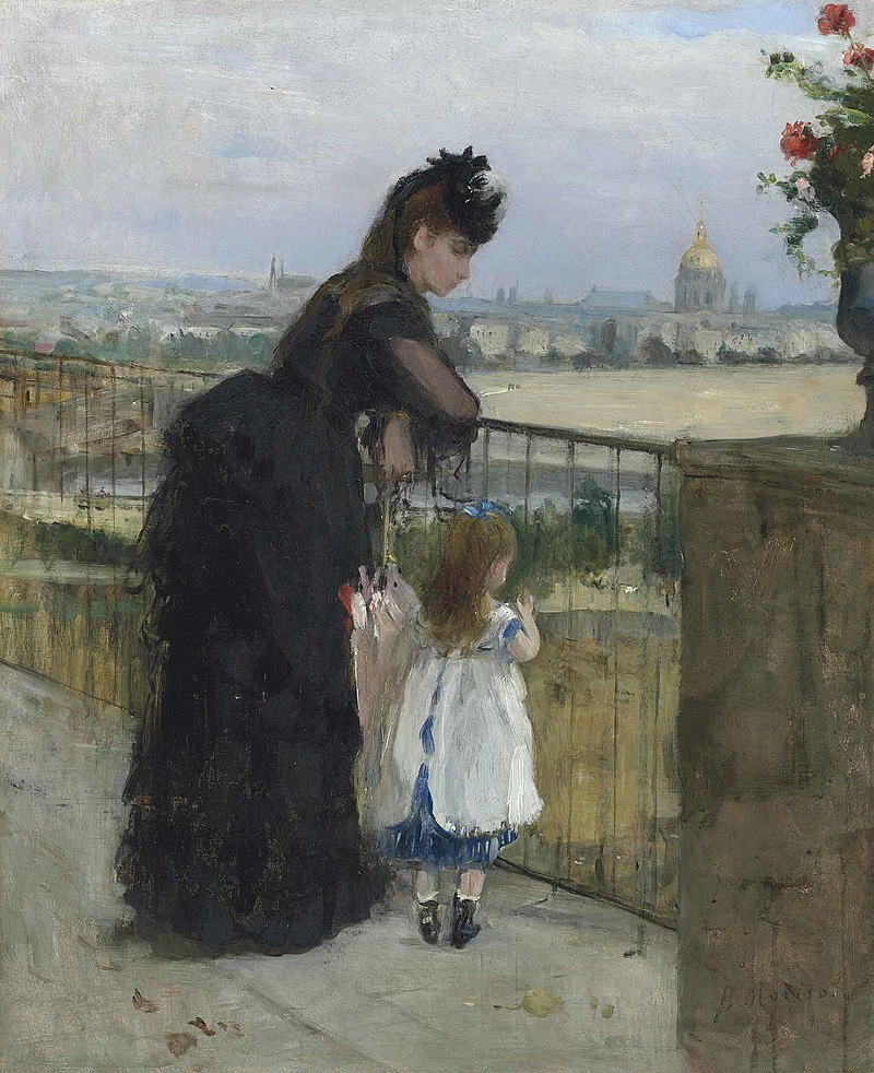 Donna e bambino sul balcone - Ittleson Foundation